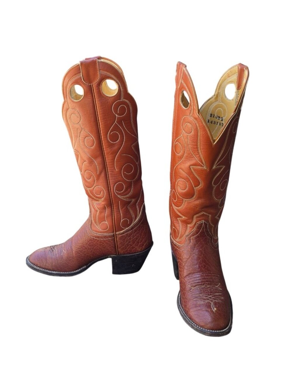 Hondo Cowboy Boots Vintage Western Wear Womens 5.5 B Country Cowgirl Rodeo Shoes